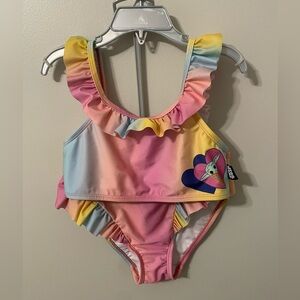 Disney Store Girls baby yoda swimsuit in size 7/8